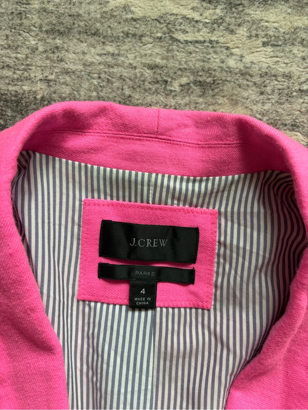 J. Crew parke pink wool blazer size 4 - Picture 4 of 12